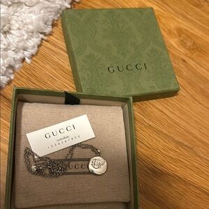 Gucci blind for love tiger Silver Pendant Necklace